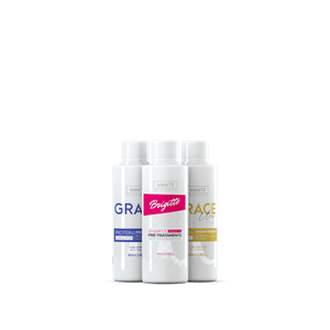 Kit - 1 unit Grace Enzimoteraphy Unique + 1 unit Grace Enzimoteraphy Violet + 1 unit Brigitte Pre-Treatment Shampoo | 100ml - Make Beauty International