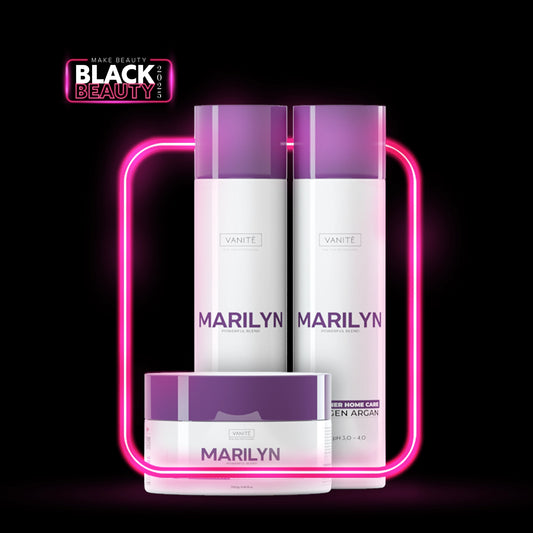 Kit Home Care Marilyn | 01 Shampoo 250ml + 01 Conditioner 250ml + 01 Mask 300g | For Blondes and Grays