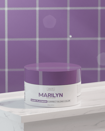 Marilyn Home Care Mask | Color Revitalization, Nutrition and Hydration | For Blondes and Grays | 300g