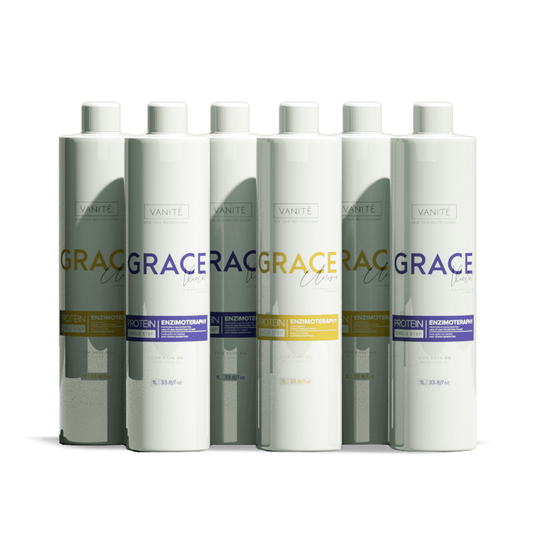 3 Units Grace Unique 1000ML + 3 Units Grace Violet 1000ML - Make Beauty International